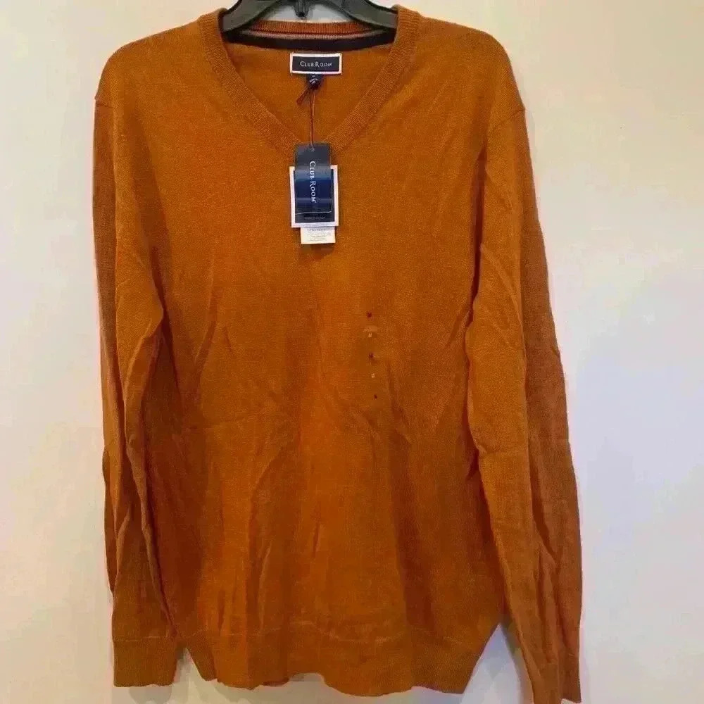 Mens Club Room Merino Wool Blend Sweater NWT -B3